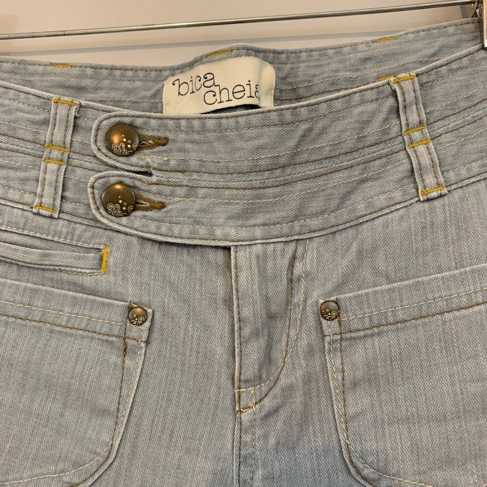 Anthropologie Bica Cheia Wide Leg Jeans Light Wash - Picture 7 of 8